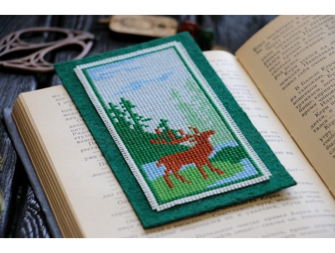 Deer on the Lake Cross Stitch Pattern фото 2