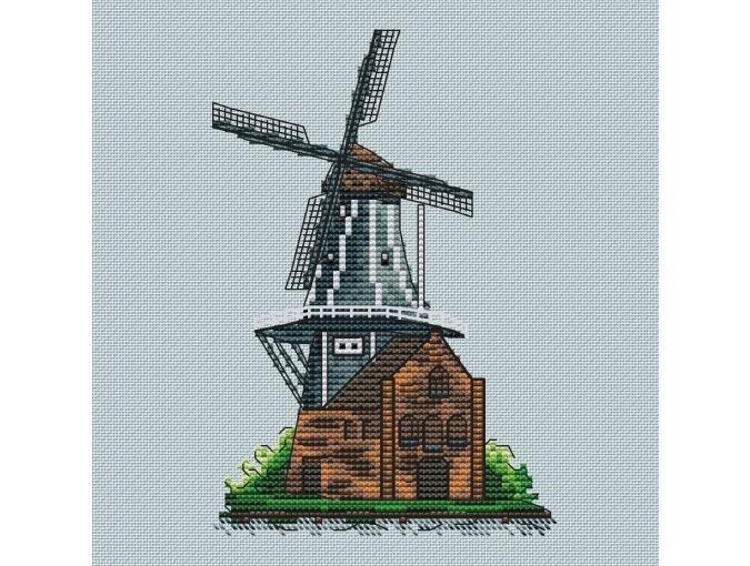 City Mill Cross Stitch Pattern фото 2