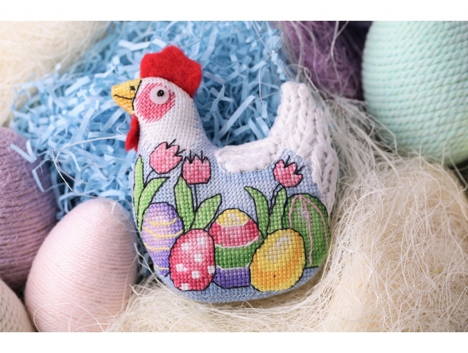 Toy. Easter Chicken Cross Stitch Kit фото 6