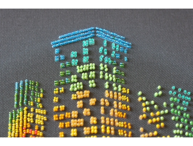 Night in the City Bead Embroidery Kit фото 3