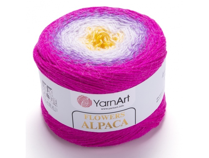 YarnArt Flowers Alpaca, 20% Alpaca, 80% Acrylic, 2 Skein Value Pack, 500g фото 27