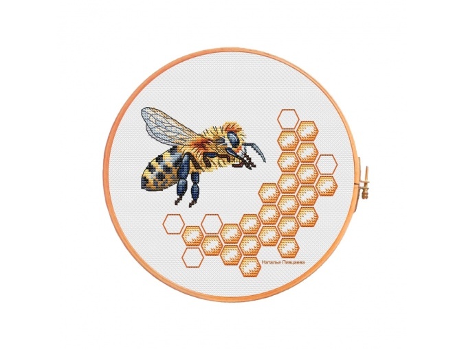 Honey Bee Cross Stitch Pattern, code NP-049 Pivtsaeva Natalya | Buy ...