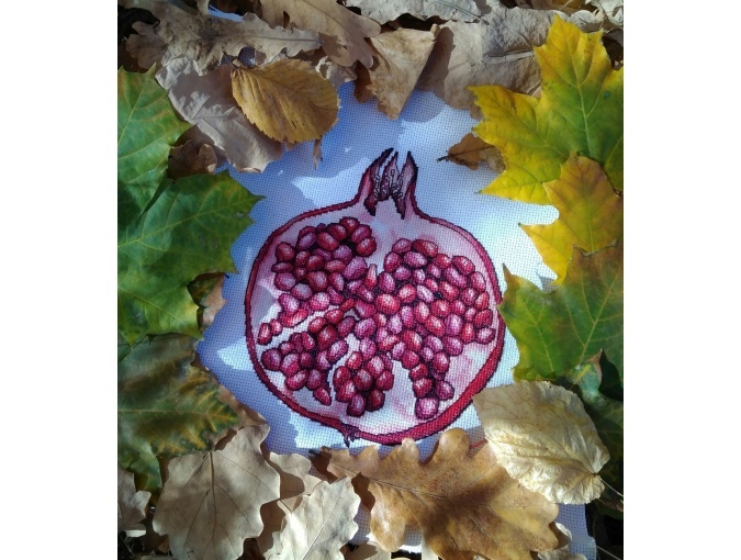 The Juicy Pomegranate Cross Stitch Pattern фото 6