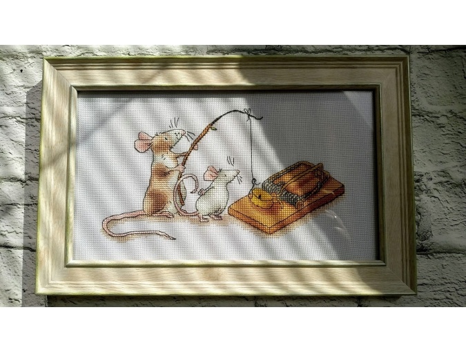 The Most Delicious Cheese is in a Mousetrap! Cross Stitch Pattern фото 2