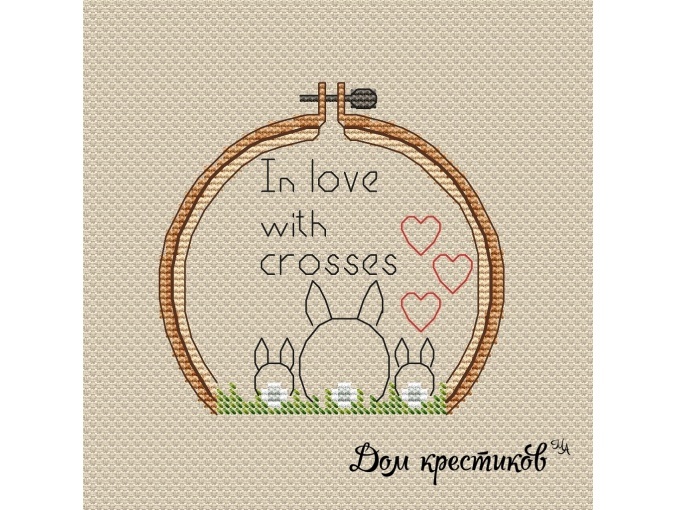 Embroidery Hoops Cross Stitch Pattern фото 1