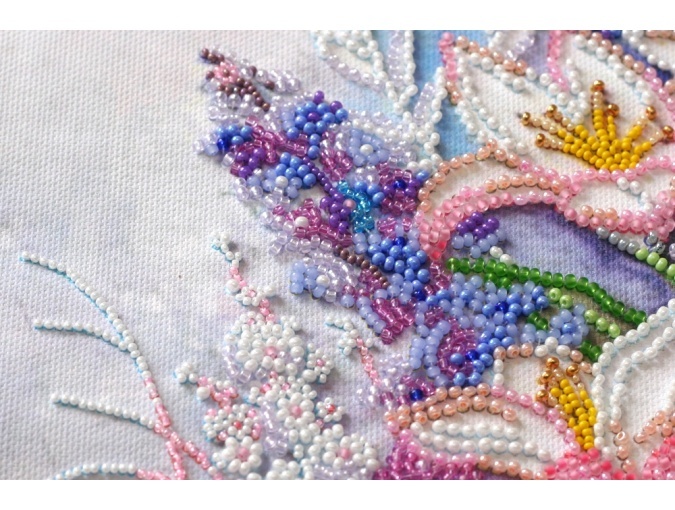 Light Pink Bead Embroidery Kit фото 6