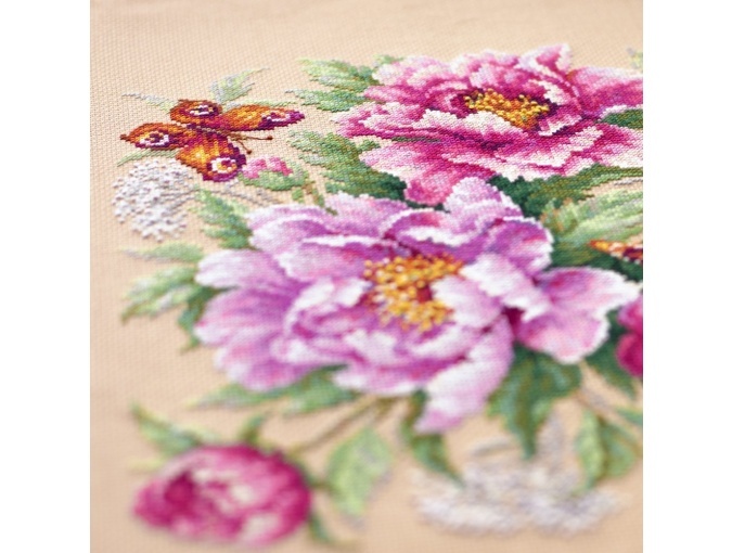 Flower Magic. Peonies Cross Stitch Kit фото 10