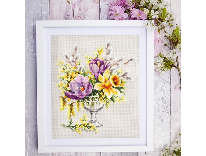 Spring Bouquet Cross Stitch Kit фото 4