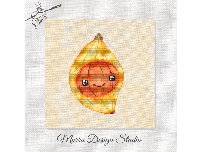 Pumpkin Banana Cross Stitch Pattern фото 1