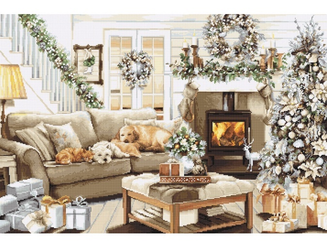 Dreaming of a White Christmas Cross Stitch Kit фото 1