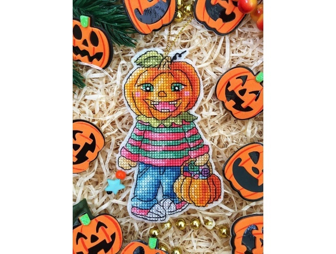 Pumpkin Costume Cross Stitch Pattern фото 2
