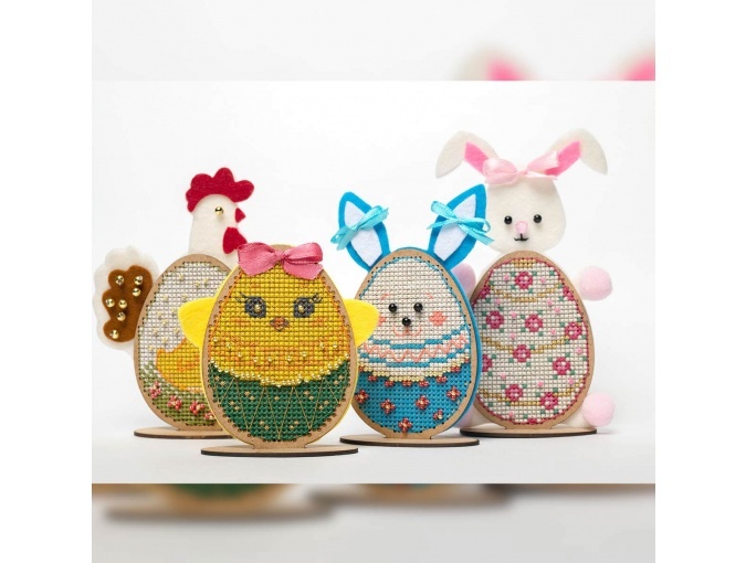 Easter Hen Cross Stitch Kit фото 3