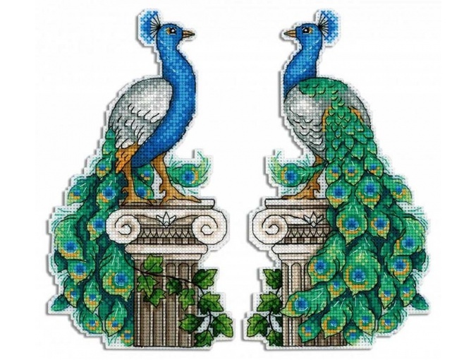 Royal Peacock Cross Stitch Kit фото 1