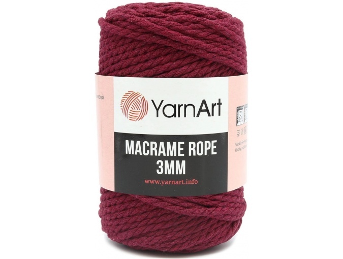YarnArt Macrame Rope 3mm 60% cotton, 40% viscose and polyester, 4 Skein Value Pack, 1000g фото 22