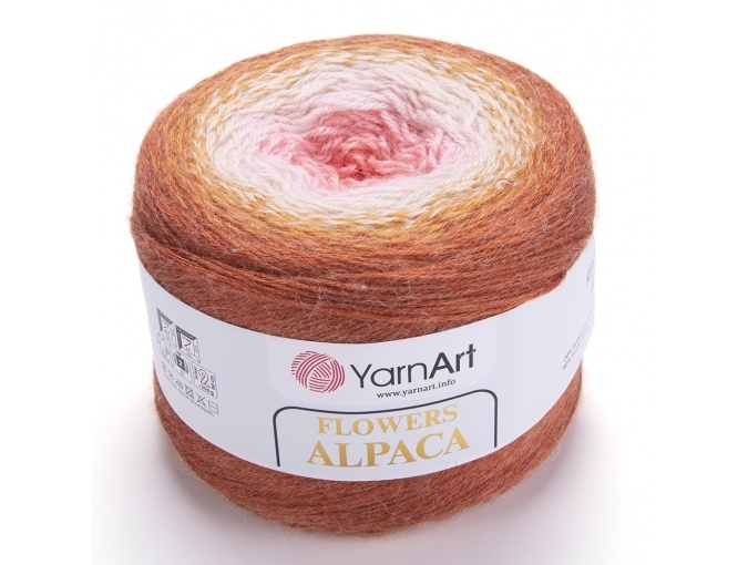 YarnArt Flowers Alpaca, 20% Alpaca, 80% Acrylic, 2 Skein Value Pack, 500g фото 15