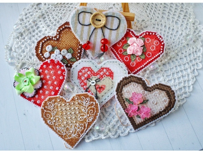Happy Valentines Day Set Cross Stitch Pattern фото 3