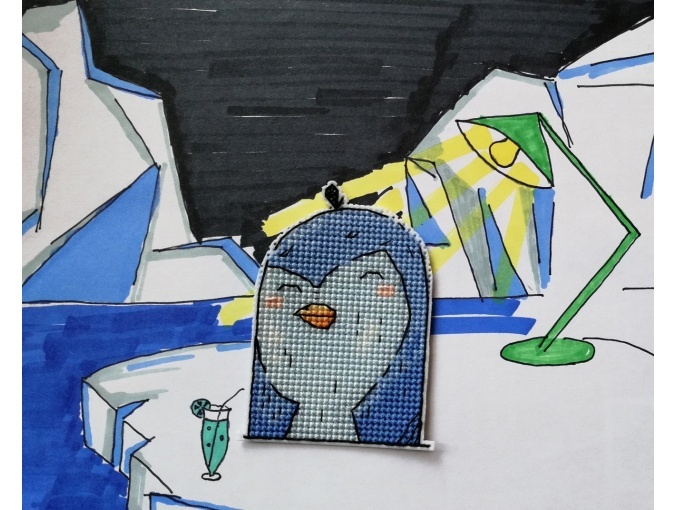A Penguin Cross Stitch Pattern фото 7