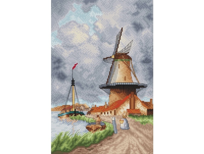 Windmill Cross Stitch Chart фото 1