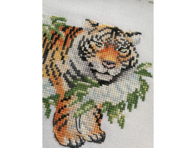 Siberian Tiger Cross Stitch Pattern фото 4