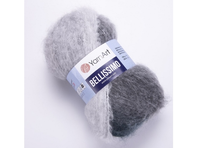 YarnArt Bellissimo 13% mohair, 67% acrylic, 4% polyamide, 16% polyester, 3 Skein Value Pack, 450g фото 2