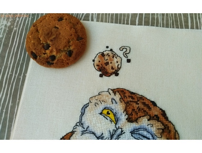 Cookie Owl Cross Stitch Pattern фото 5