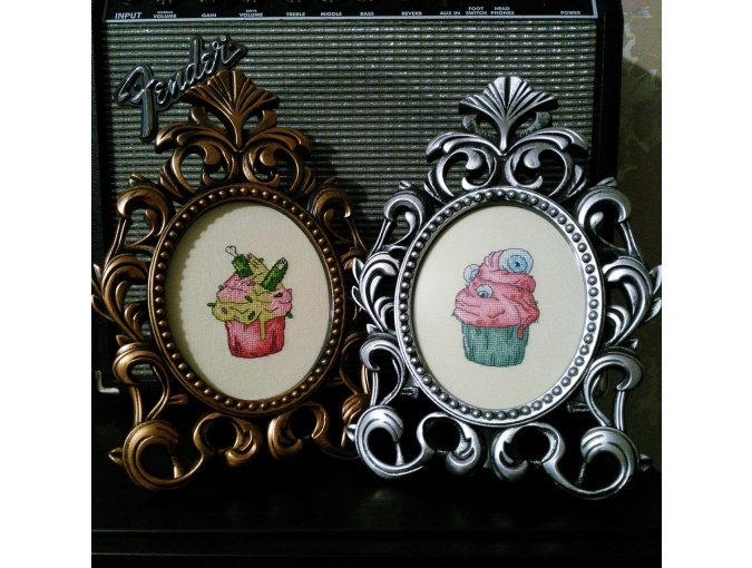 Cupcake with Fingers Cross Stitch Pattern фото 4