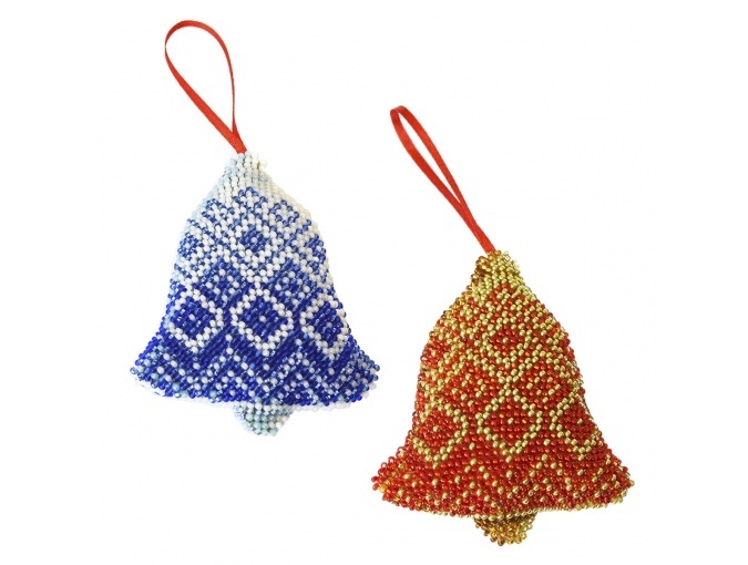 New Year's Toy Bells Bead Embroidery Kit фото 1