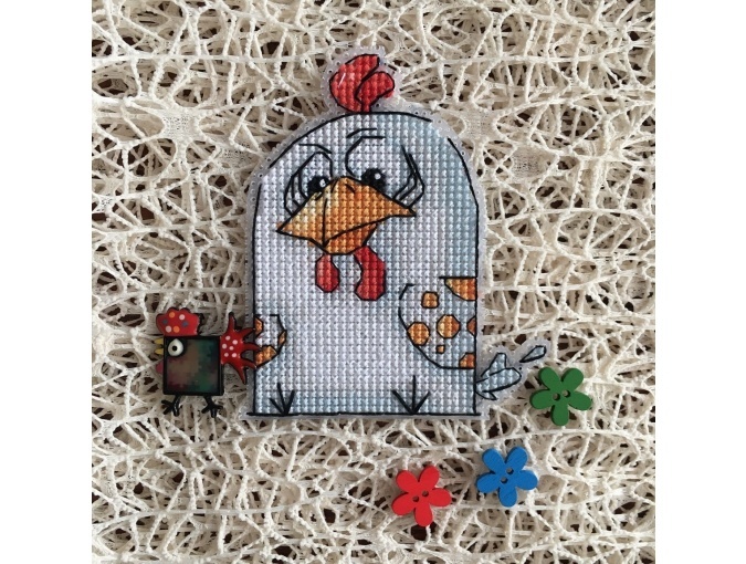A Hen Cross Stitch Pattern фото 8