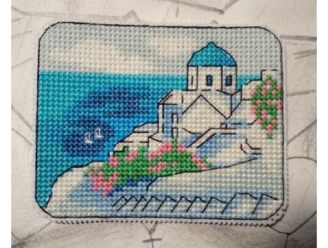 Santorini Cross Stitch Chart фото 2