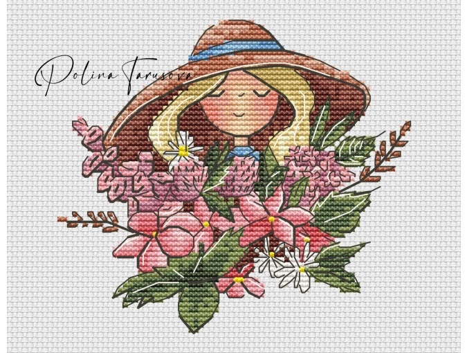 Gardener. The Scent of Flowers Cross Stitch Pattern фото 1
