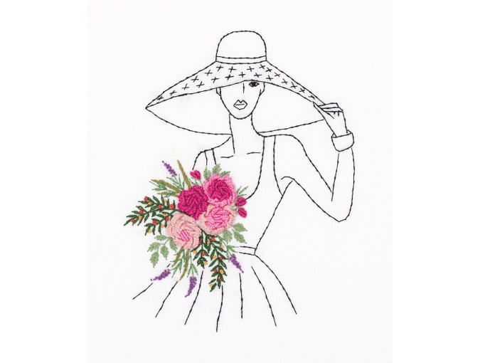 Lady in a Hat Embroidery Kit фото 1