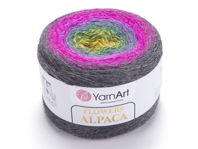 YarnArt Flowers Alpaca, 20% Alpaca, 80% Acrylic, 2 Skein Value Pack, 500g фото 24
