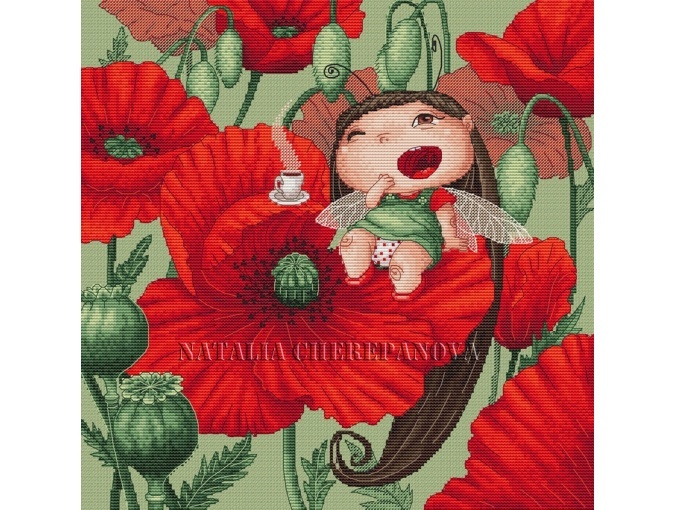 Poppy Beetle Cross Stitch Pattern Code Nc 022 Natalya Cherepanova Buy Online On Mybobbin Com