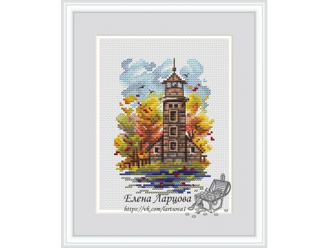 Lighthouse - Autumn Cross Stitch Pattern фото 1