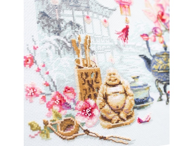 Oriental Serenity Cross Stitch Kit фото 5