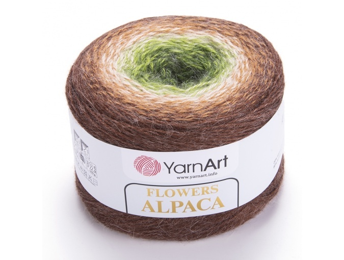 YarnArt Flowers Alpaca, 20% Alpaca, 80% Acrylic, 2 Skein Value Pack, 500g фото 26