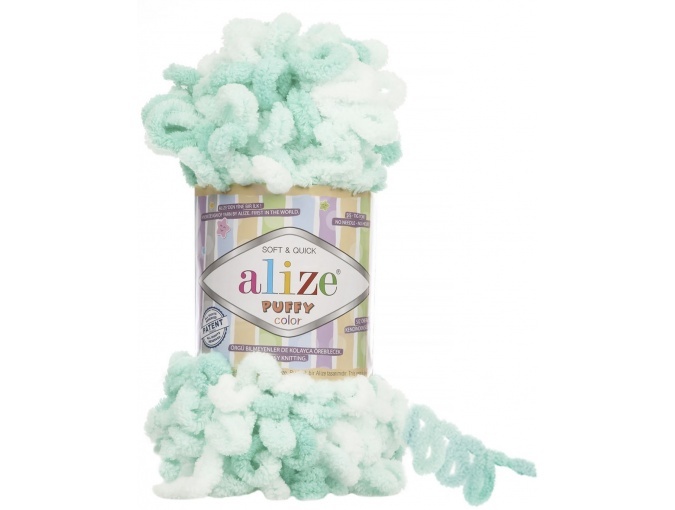 Alize Puffy Color, 100% Micropolyester 5 Skein Value Pack, 500g фото 50