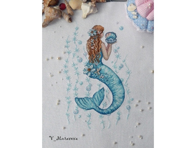 Beautiful Mermaid Cross Stitch Pattern фото 2