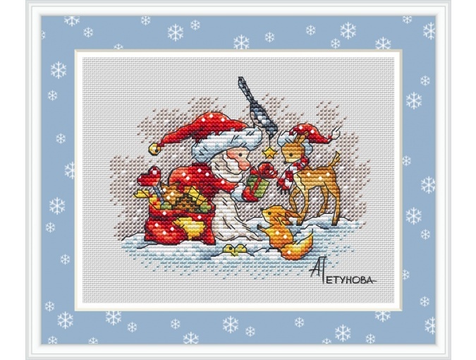 Gift from Santa Cross Stitch Pattern фото 1