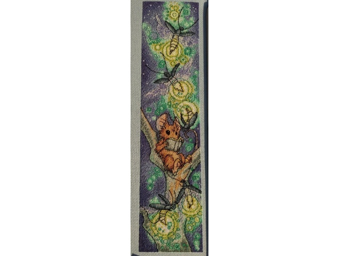 Mouse Panel. Fireflies Cross Stitch Pattern фото 2