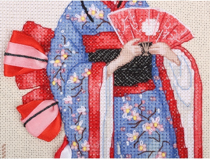 Women of the World. Japan. Cross Stitch Kit фото 4