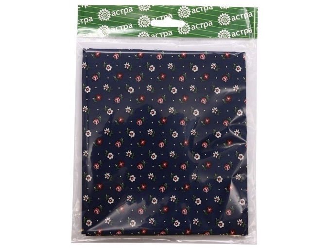 Navy with a Small Flowers AR1817 Patchwork Fabric фото 2