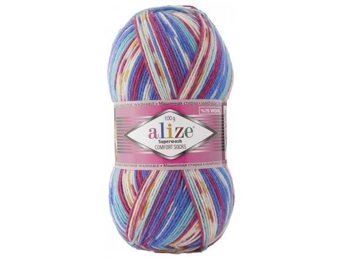 Alize Superwash Comfort Socks 75% wool, 25% polyamide 5 Skein Value Pack, 500g фото 28