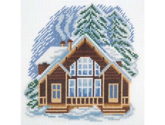 House on Snow Lane Cross Stitch Kit фото 1