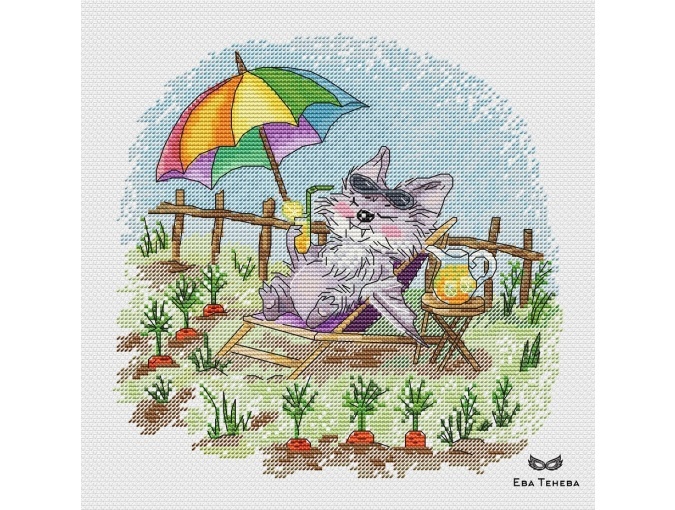 Cookie Bat in the Country Cross Stitch Pattern фото 2