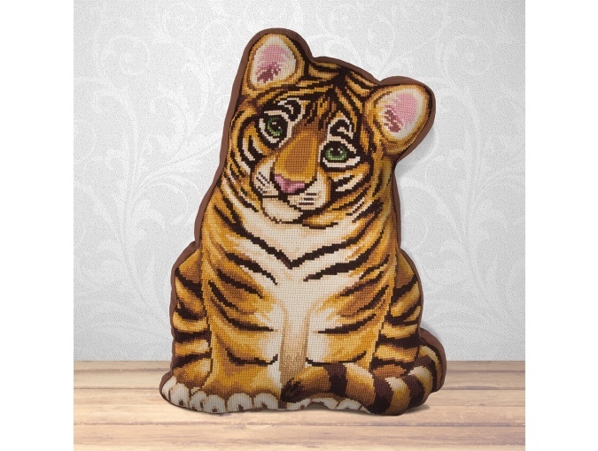 My Tiger Cub Cushion Front Cross Stitch Kit фото 1