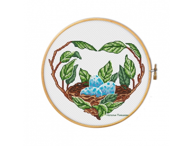 Heart of Spring Cross Stitch Pattern фото 1