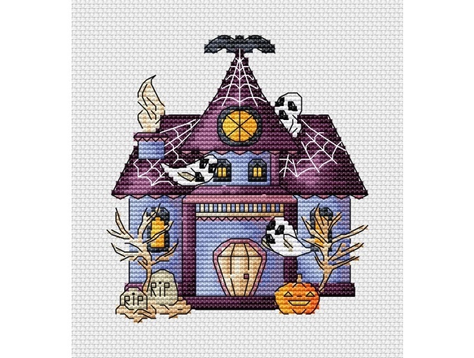 Witch House Cross Stitch Pattern фото 1