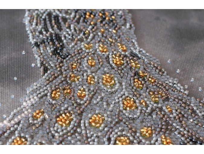 Gold in Silver Bead Embroidery Kit фото 7