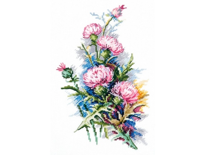 Thistle Cross Stitch Kit, Code 40-47 Magic Needle | Buy Online On ...